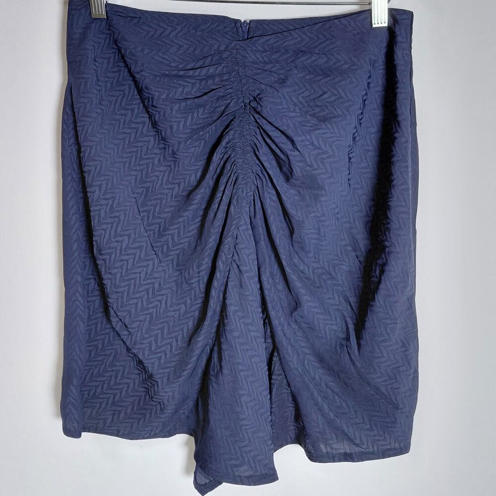 NEO NOIR Maidstone Jacquard Skirt Blue Women See Measurements